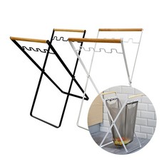 캠핑용접이식 쓰레기봉투 걸이대 야욍용 20리터 봉투걸이대, 쓰레기봉투 걸이대_화이트