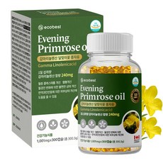 에코베스트 감마리놀렌산 달맞이꽃종자유 1001mg 300캡슐, 1개, 300정