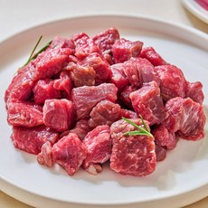 한우이츠 1+이상 국거리 양지 투뿔 마장동 모듬, 2개, 500g