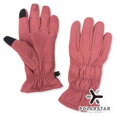 PolarStar 女款防水保暖觸控手套 桃紅 P25614, 1個