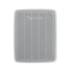 Tovolo 물병용 아이스 큐브 트레이 플라스틱 및 재사용 가능한 병용 냉동 스틱 튜브 5개 만들기 BPA 프리 실리콘 쉽게 분리할 수 있는 물병 뚜껑 포함 쌓을 흘림 방, 오이스터 그레이