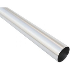 2.5인치 OD x 24인치 길이 알루미늄 스트레이트 공기 흡입 파이프 매끄러운 튜브 0.071인치 벽 두께 브러시 마감, 2.5" (63mm), 1개