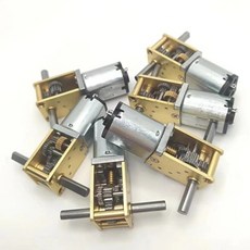 미니 N20 모든 금속 기어 케이스 단일/이중/긴 샤프트 DC 3V-12V 대형 토크 웜 DIY 로봇 자동차, 16 6V8RPM, 02 Dual Axis