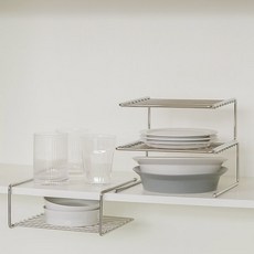 JAJU 브랜드관 스텐 와이어 접시 정리대 2개 439421, JAJU 브랜드관 스텐 와이어 접시 정리대 2개 439