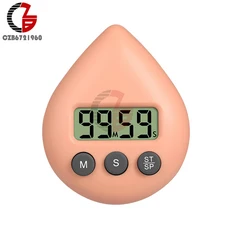 전자 디지털 샤워 타이머 흡입 컵 스팀 샤워 타이머 알람 시계 에너지 절약 Rime 학습 타이머 알림 장치, 02 orange