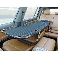 자동차 뒷좌석 캠핑 차량용 차박매트 접이식 침대, 블랙