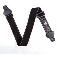 PICK吉他背帶 民謠木吉他背帶 電吉他背帶 古典吉他背帶 烏克麗麗背帶 雙層布料加厚背帶 電貝斯背帶, 1個, 黑色（不含PICK）