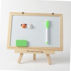 원목 이젤 미니 화이트보드 양면 자석 칠판 세트 책상 메모판 탁상용칠판 자석메모판 팬시문구