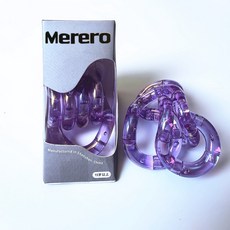 Merero 스트레스해소장난감 피젯토이 탱글 집중력 장난감 랜덤, 1개, 크리스털 퍼플