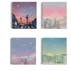 퐁치셀 백색무광지 두꺼운스프링노트