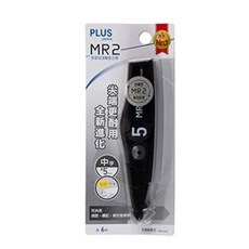 PLUS 普樂士 MR2 智慧型滾輪修正帶 4.2mm 5mm 6mm, 1個, 黑