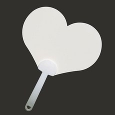 ABC문구 부채만들기 종이부채 학습용 미술재료 그리기 꾸미기, 하트