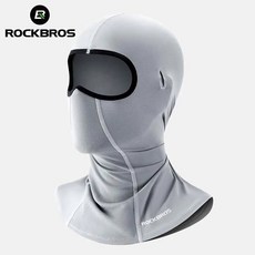 ROCKBROS UV 보호 페이스 커버 여름 쿨 발라크라바 스 실크 안티 UV 사이클링 풀 페이스 캡 라이딩 헤드 기