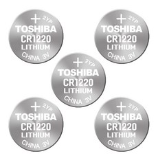 도시바 CR1220 5개 리튬전지 장난감 계산기 체중계 자동차 리모콘 전자수첩 메모리백업용 코인전지, 1개입