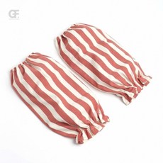 굿포머스 줄무늬 팔토시(빈티지브릭) 공예팔토시, 세트, 남녀공용, 브라운계열