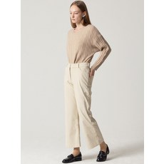 [오조크(OZOC)] 뒷밴딩 코튜로이 와이트핏 팬츠 (택가격: 99000원)