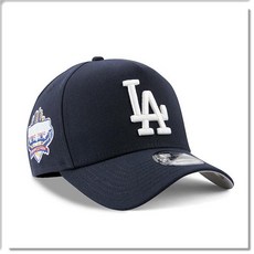 NEW ERA 9FORTY 洛杉磯道奇隊棒球帽，舒適透氣，精緻刺繡，展現時尚品味, 藏青, 1個
