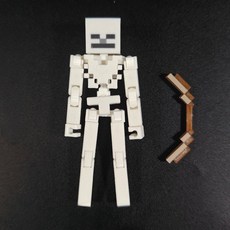 마인크래프트 캐릭터 앤더맨 엔더맨 관절 움직임 피규어, Skeleton Archer, 1개