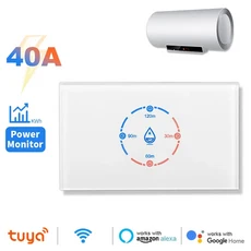 투야 와이파이 스마트 보일러 호환 전력 모니 온수기 20A 8800W 표준 타임 버튼 알 호환 홈용, 02 40A