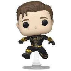 Funko 펀코팝 Marvel 마블's 스파이더맨 노 웨이 홈 (블랙/골드) (마스크 없음) 피규어 (AAA 애니메이션 독점)