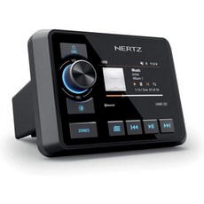 허츠 HMR-20 해양 디지털 미디어 수신기 2존 3인치 컬러 디스플레이 AM/FM/USB/블루투스 50 와트 x 4, 허츠 HMR-20 해양 디지털 미디어 수신기 2존 3인