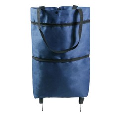 보급창고 접이식 이동식 장바구니 네이비 장바구니카트