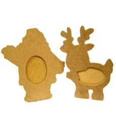 나무액자 루돌프와 산타 DIY, 루돌프