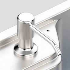 싱크대디스펜서 스테인리스 펌프 세제통 호스형 설치간편, 1개, 상세페이지 참조