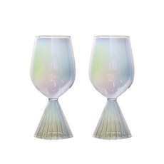 제이리빙 오로라 글라스 와인잔 고블렛, 티니블랑 오로라 벨 와인 390ml, 2개