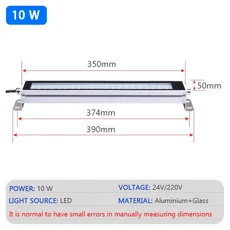LED 24~230V IP67 공작 기계 조명 방수 내유성 CNC 선반 램프 워크샵 알루미늄 합금, [01] 22cm Cool White, [02] AC110-220V