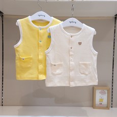 [아가방]강남점* 부드러운 솜사탕 봄 조끼/실내외 간편하게 입기좋은 데일리조끼/안심 무형광