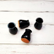 실리콘 의자발캡 검정색 1세트 xs 4p 의자다리캡 원형 실리콘의자발커버 투명의자캡