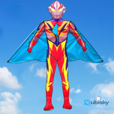 유비스키 연날리기 3D콩푸팬더, 700 미터 크리스탈 휠, 2 미터 3D 울트라 맨