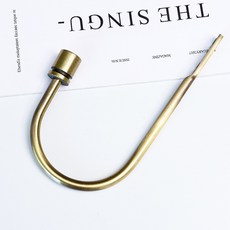 모던 심플 U자형 커튼 걸이 벽 걸이 벽 걸이 아연 합금 유럽식 커튼 프리 걸이 볼 결속 후크 액세서리, 청구 하나, 1개