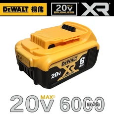 100% 오리지널 DEWALT 18V 6.0AH DCB115 DCB118 배터리 충전기 고속 충전 리튬 배터리 공구 배터리, 01 CHINA, 01 1 battery