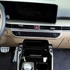 카벤더 EV6 에어컨 조그 다이얼 커버 2024 2025 2026 튜닝 용품, 블랙1P