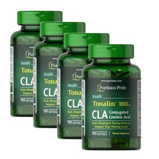 퓨리탄스프라이드 토날린 1000mg 씨엘에이 소프트젤 Puritans Pride CLA 1000 mg Tonalin, 4개, 90정