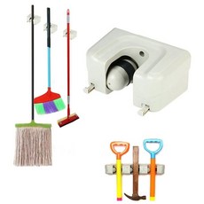 멀티 다용도 대걸레 우산걸이 2개 청소도구거치대 64218ea 1(ea)