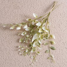 米黛 西瓜子草仿真植物 枯葉仿真花 拍照道具, 1個, 白綠色