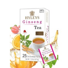Hyleys Tea Dieter's 아사이 베리 맛 티 - 티백 14개 (1팩) 137672, Ginseng with Green Tea, 25 Tea Bags Pack of 1, 1개