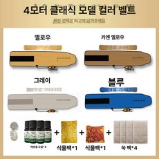 원적외선 진동 허리 벨트 온열 마사지 진정기 슬리밍 뷰티, 4모터 컬러풀 벨트 + 2개소포장, 기본 모델명/품번