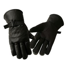 가죽 오토바이용 라이딩장갑 겨울방한 자전거잡화 59000EA 1EA, 블랙FREE