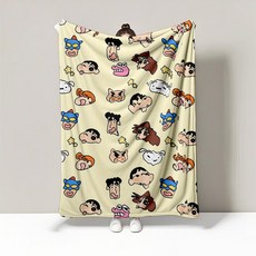 蠟筆小新法蘭絨毛毯 加厚蓋毯 辦公室午睡毯 空調毯 旅行毯