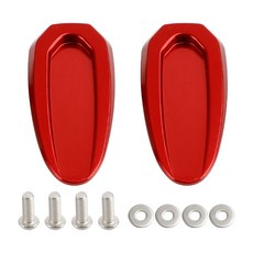 BMW S 1000 RR 2020-2023專用CNC照後鏡座飾蓋-極限超快感, 紅色, 1個