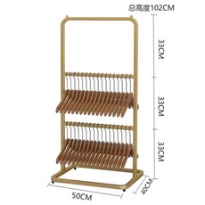 옷걸이거치대 수납 매장 옷걸이 정리대 옷가게 이동식, 기본 색상