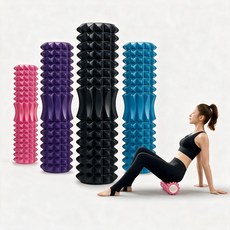 瑜伽柱 45公分瑜伽滾筒 月牙款按摩滾輪 EVA材質 健身運動 皮拉提斯 筋膜放鬆 腰背按摩 yoga鍛煉, 粉色, 1個