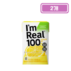 풀무원 아임리얼 100 레몬, 2개, 140ml