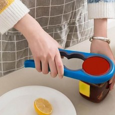 여러가지 뚜껑 따기 가능한 오프너 4구형 와인, 1개, 블루