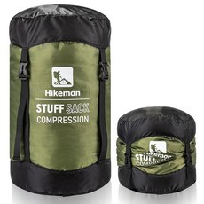 HIKEMAN 압축 가방 50% 더 많은 수납 공간! 12L/19L/32L/46L/53L 압축 보관 가방 방수 및 초경량 침낭 보관 가방 - 캠핑 하이킹을 위한 공간 절약, Small, Small
