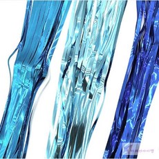 미래템 반짝이 파티 커튼 블루 포토존꾸미기